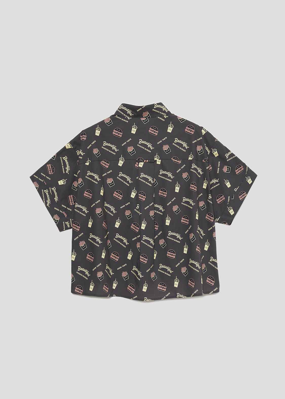 Wide Cropped Half Sleeve Shirt (Beautiful Shadow Burger) - Image 3