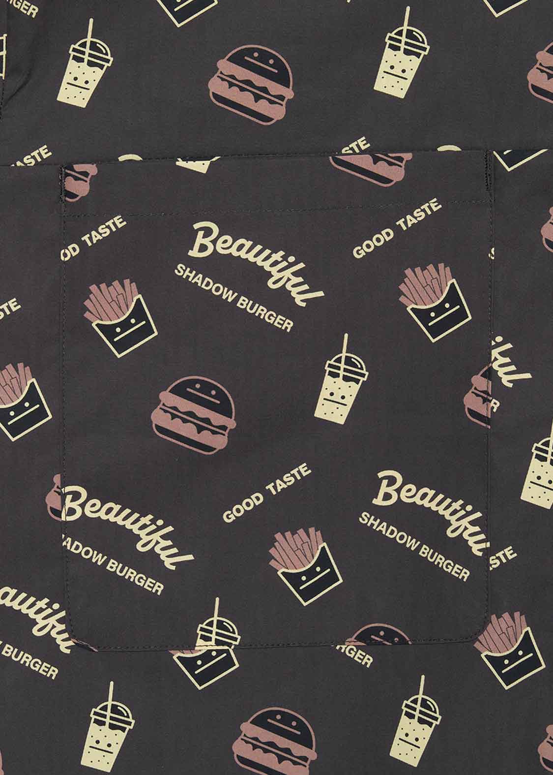 Wide Cropped Half Sleeve Shirt (Beautiful Shadow Burger) - Image 5