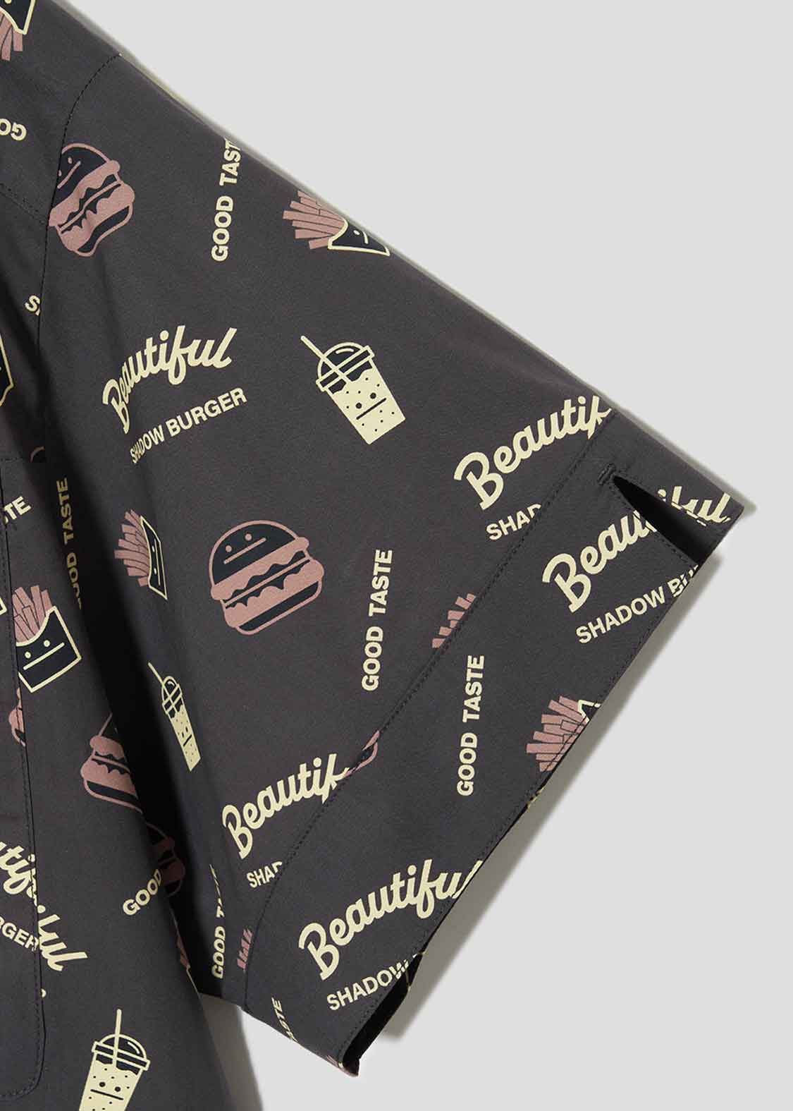 Wide Cropped Half Sleeve Shirt (Beautiful Shadow Burger) - Image 6