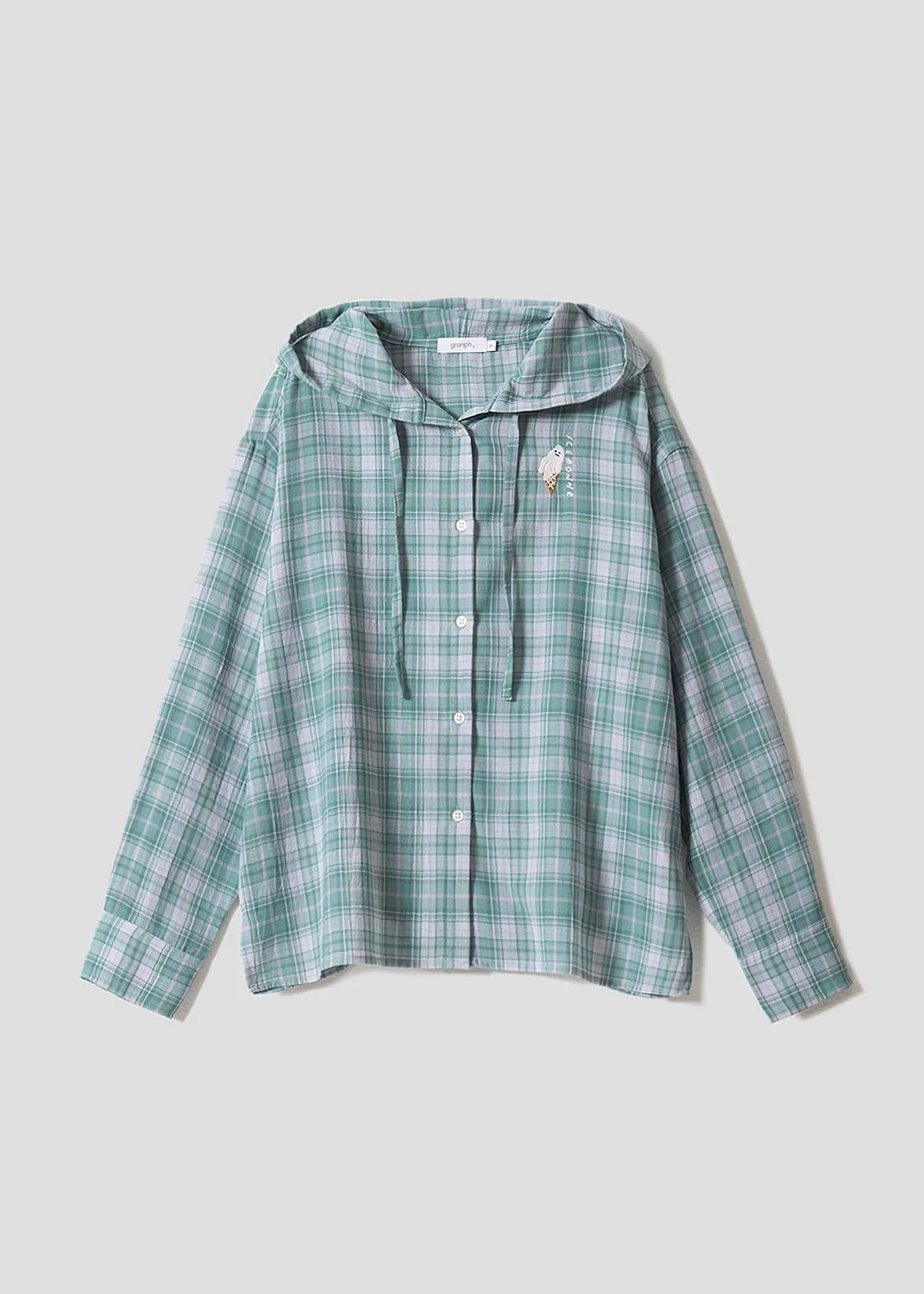 Icebonne | Sheer Hooded Shirt