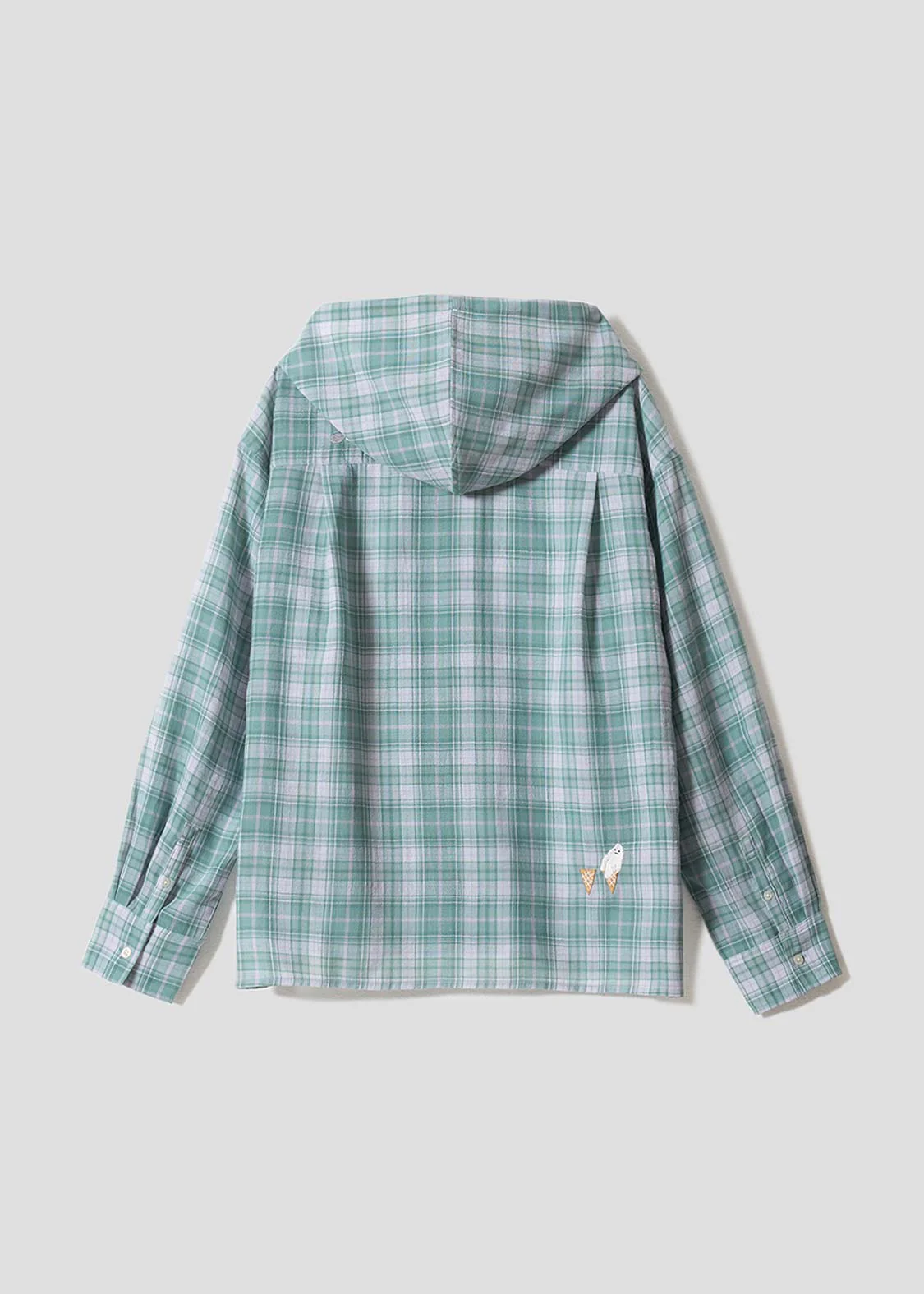 Icebonne | Sheer Hooded Shirt - Image 2