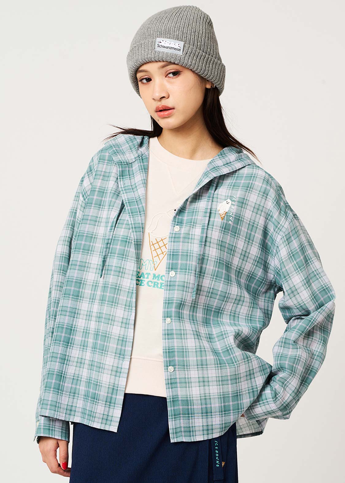Icebonne | Sheer Hooded Shirt - Image 6