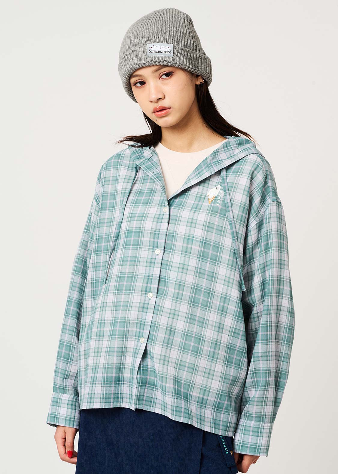 Icebonne | Sheer Hooded Shirt - Image 9
