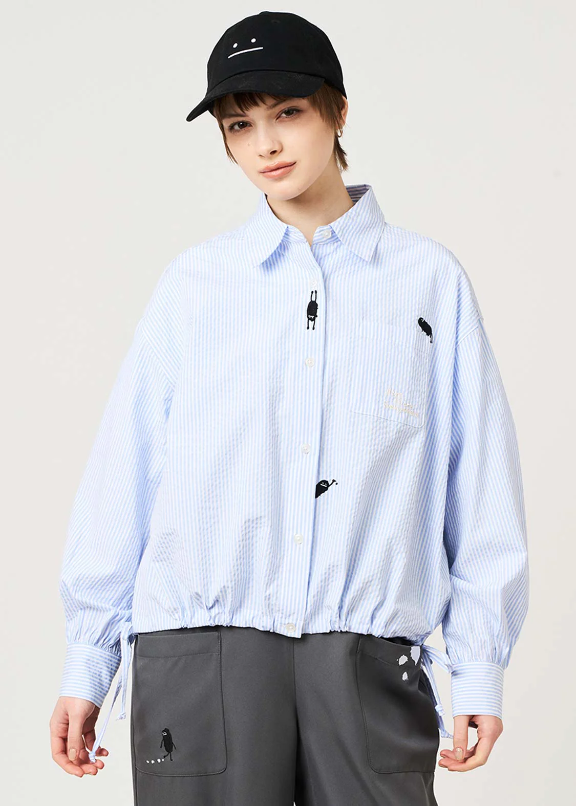 Beautiful Shadow Playful Paint | Drawcord Shirt - Image 6