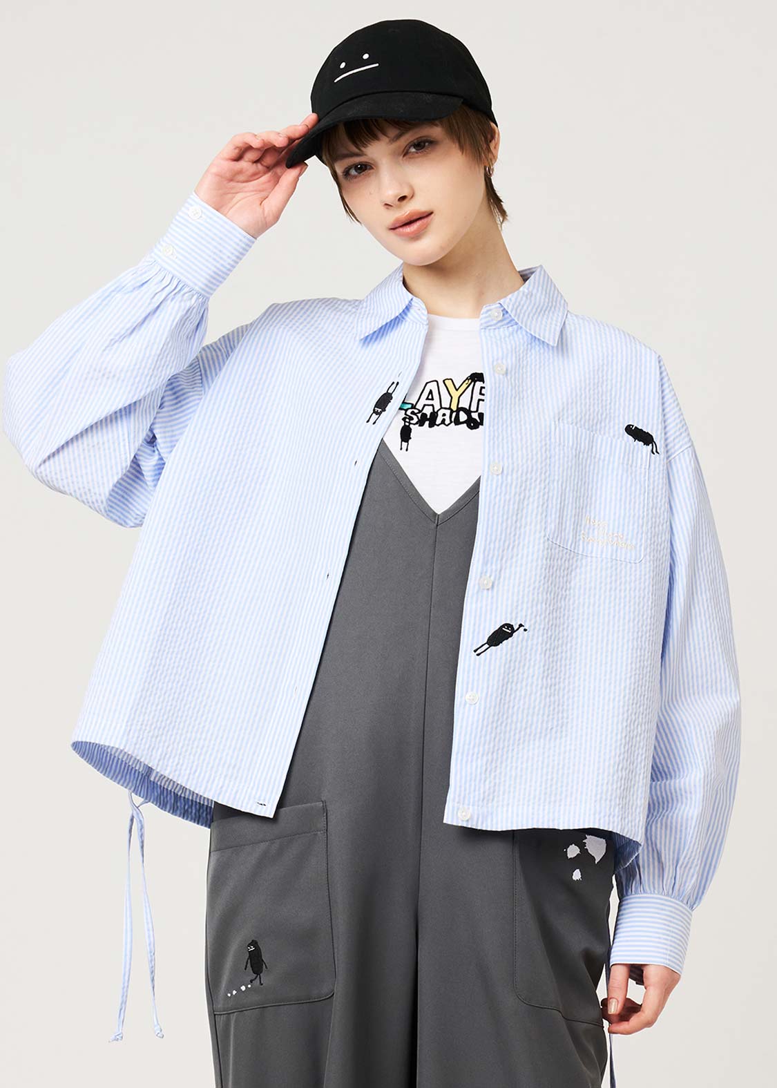 Beautiful Shadow Playful Paint | Drawcord Shirt - Image 9