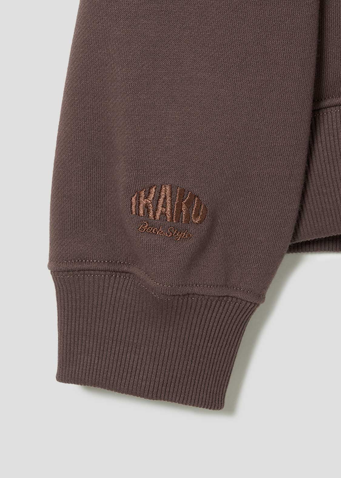Ikaku Back Style | Cropped Fleece Hoodie - Image 5