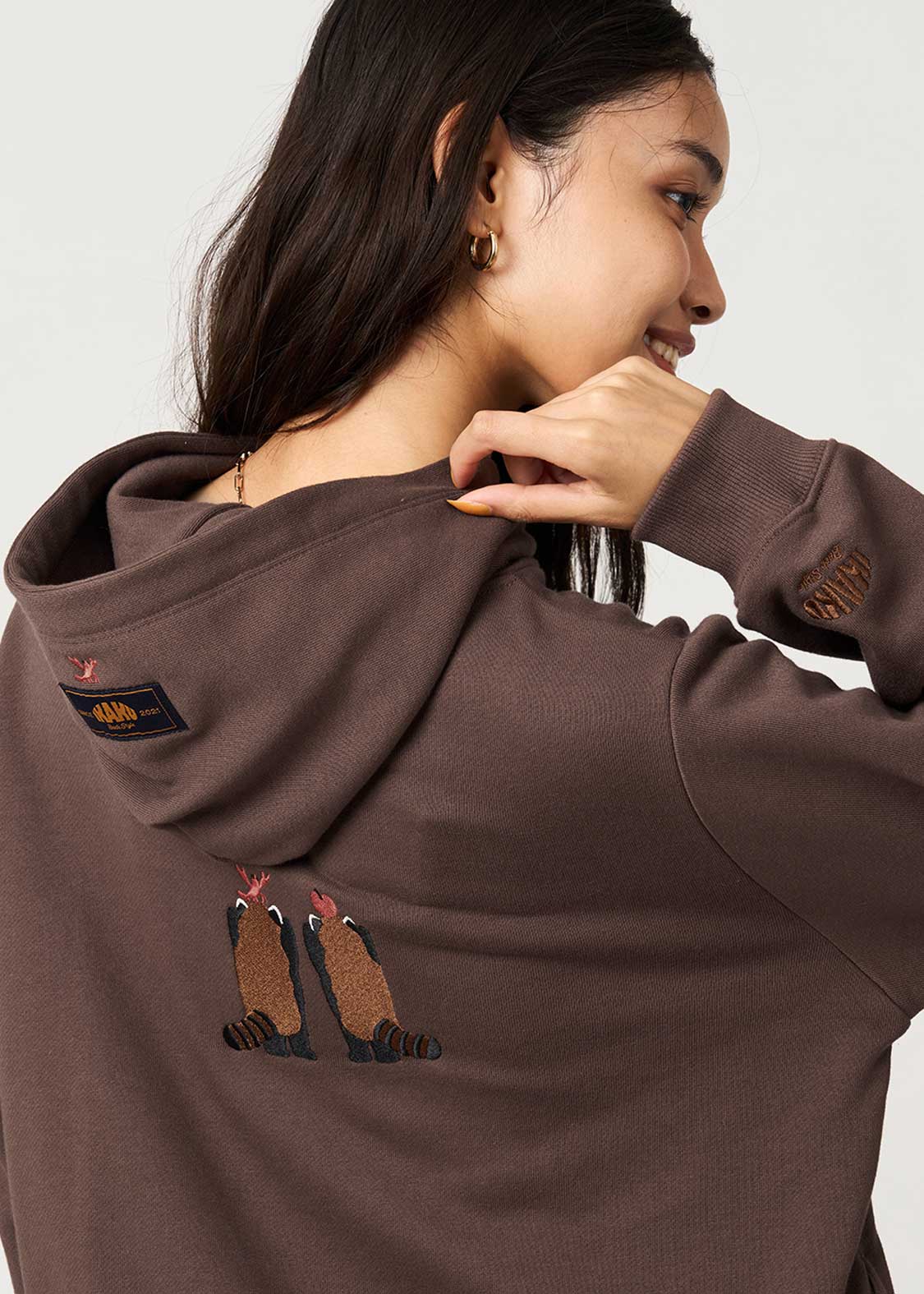 Ikaku Back Style | Cropped Fleece Hoodie - Image 6