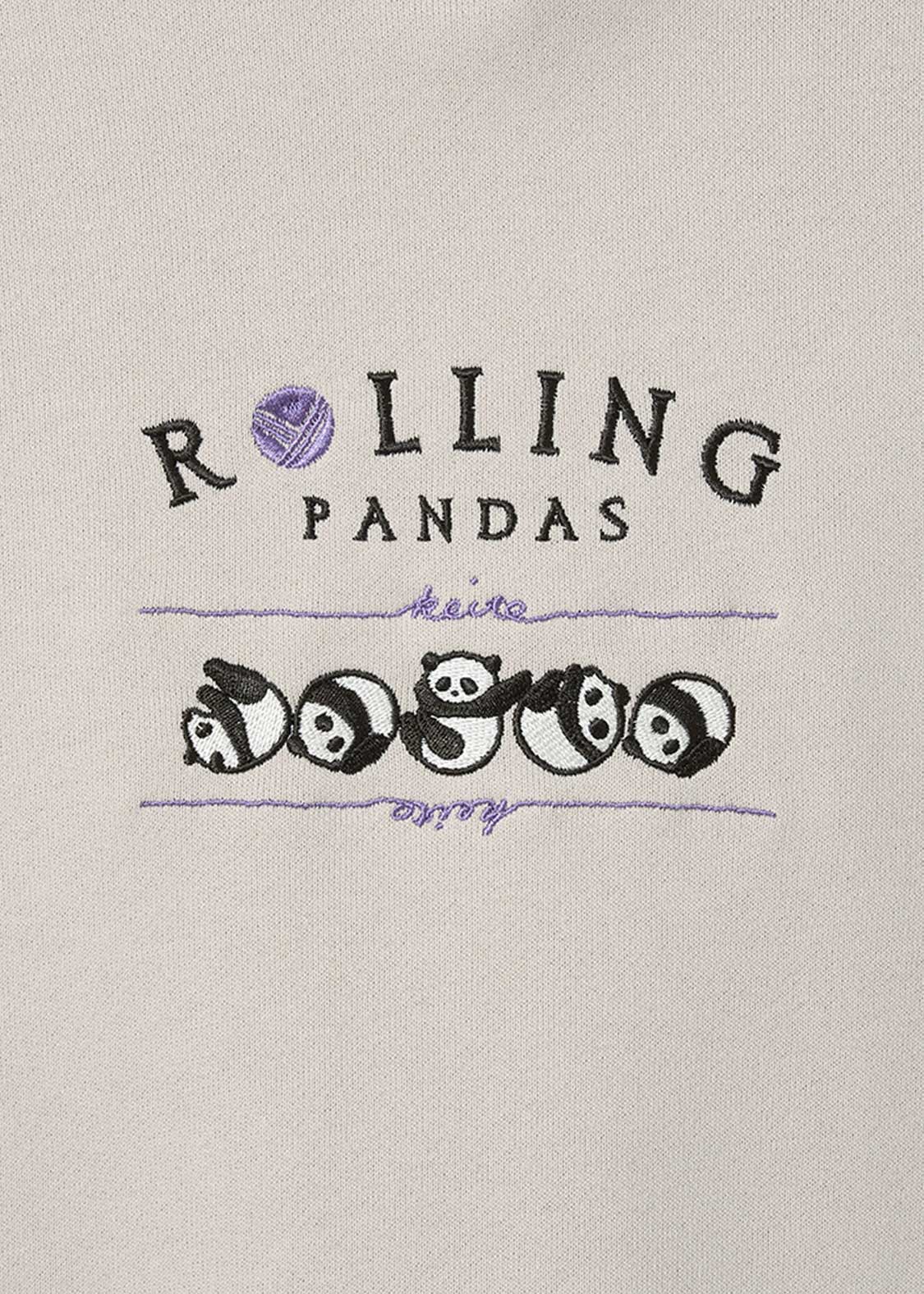 Rolling Pandas Kate | Cropped Fleece Hoodie - Image 3