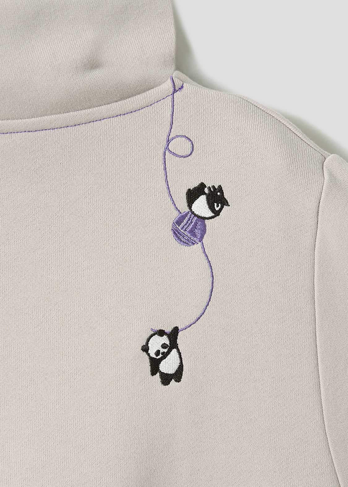 Rolling Pandas Kate | Cropped Fleece Hoodie - Image 4