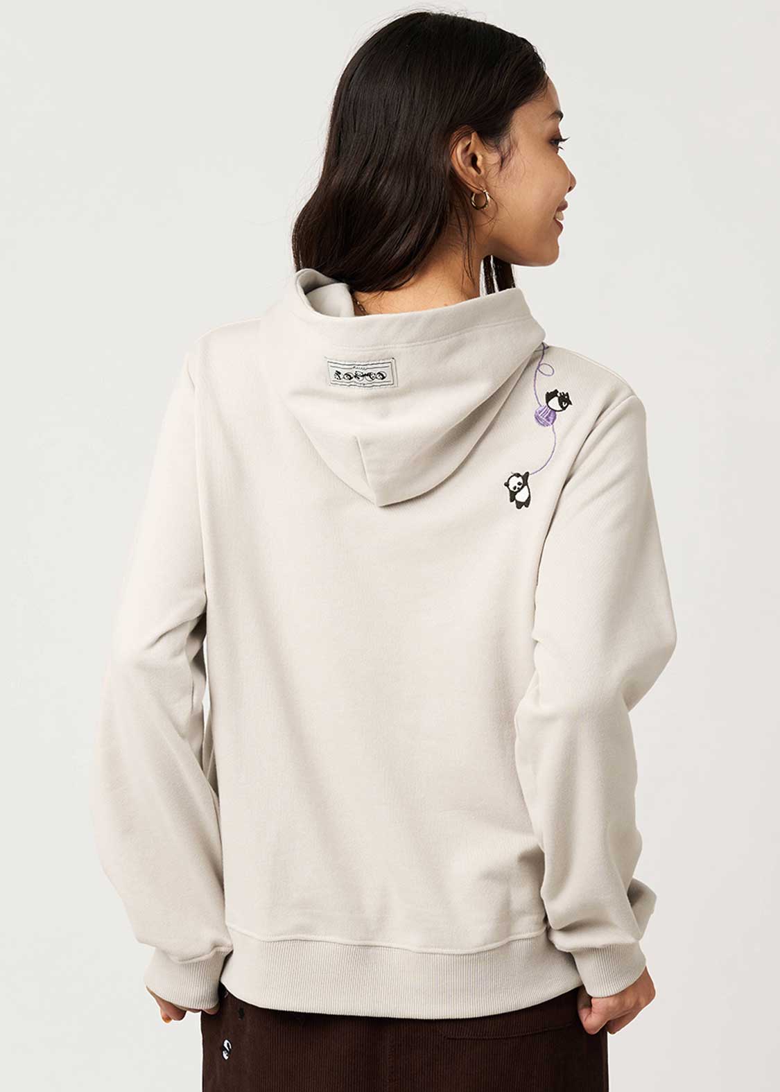 Rolling Pandas Kate | Cropped Fleece Hoodie - Image 7