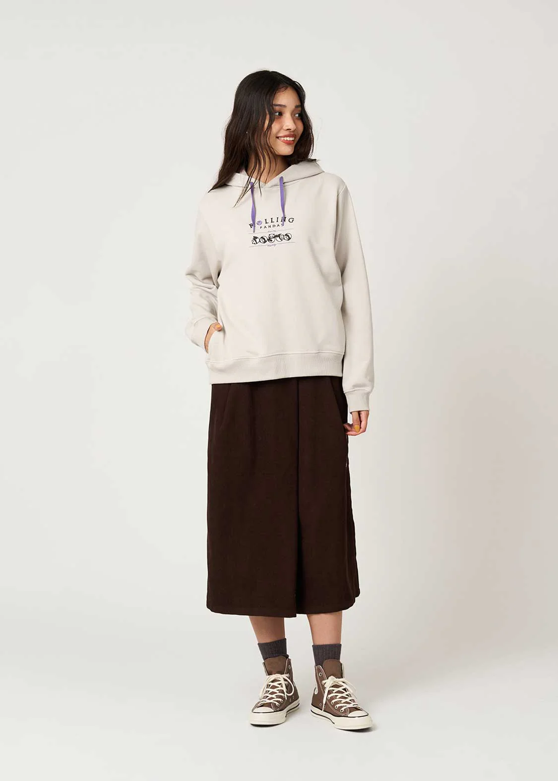Rolling Pandas Kate | Cropped Fleece Hoodie - Image 8