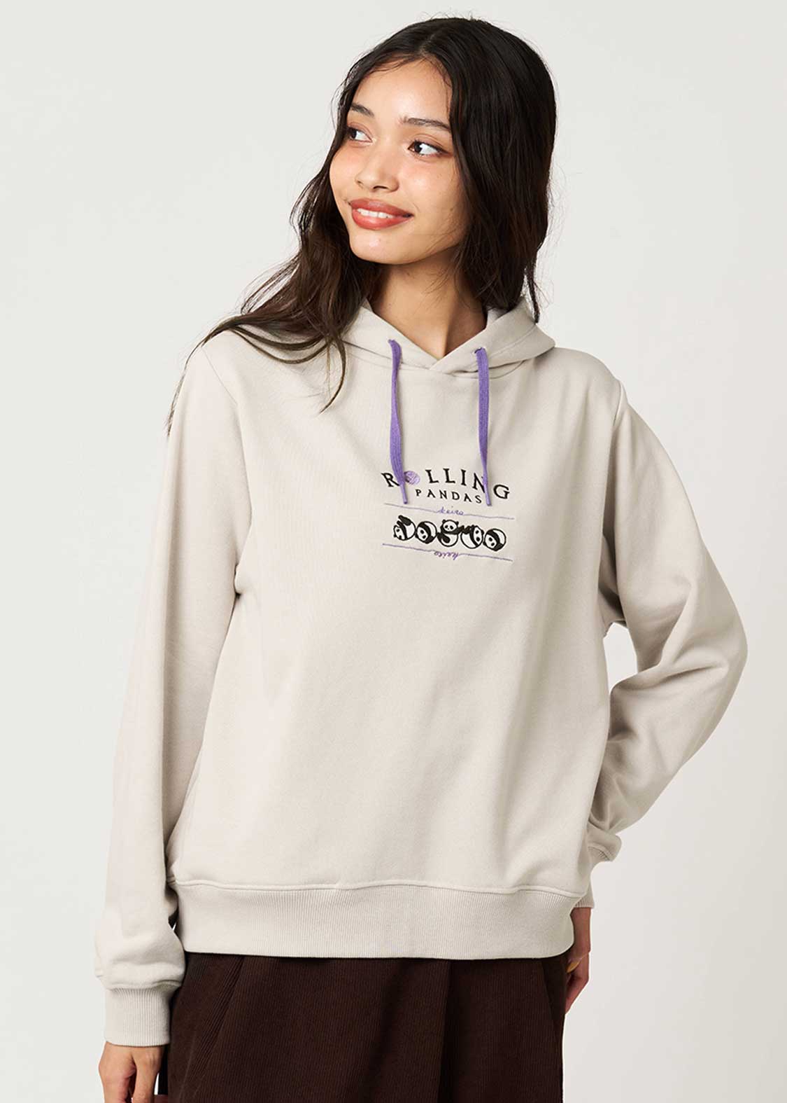 Rolling Pandas Kate | Cropped Fleece Hoodie - Image 9