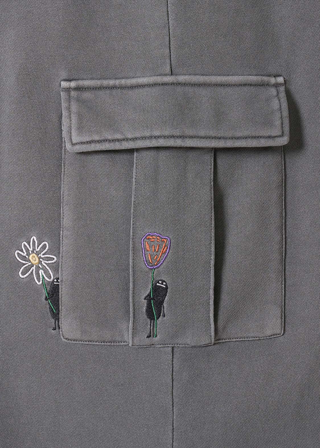 Beautiful Shadow Bloom | Fleece Cargo Skirt - Image 4