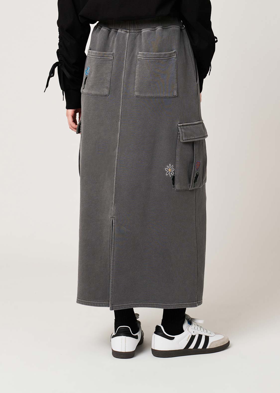 Beautiful Shadow Bloom | Fleece Cargo Skirt - Image 6