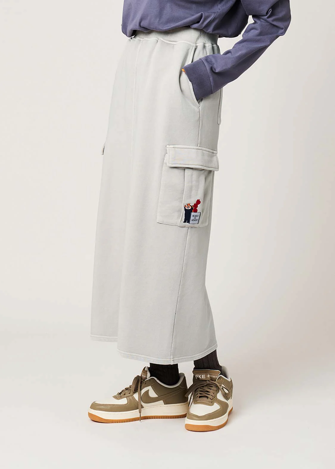 Ikaku Noringo | Fleece Cargo Skirt - Image 6