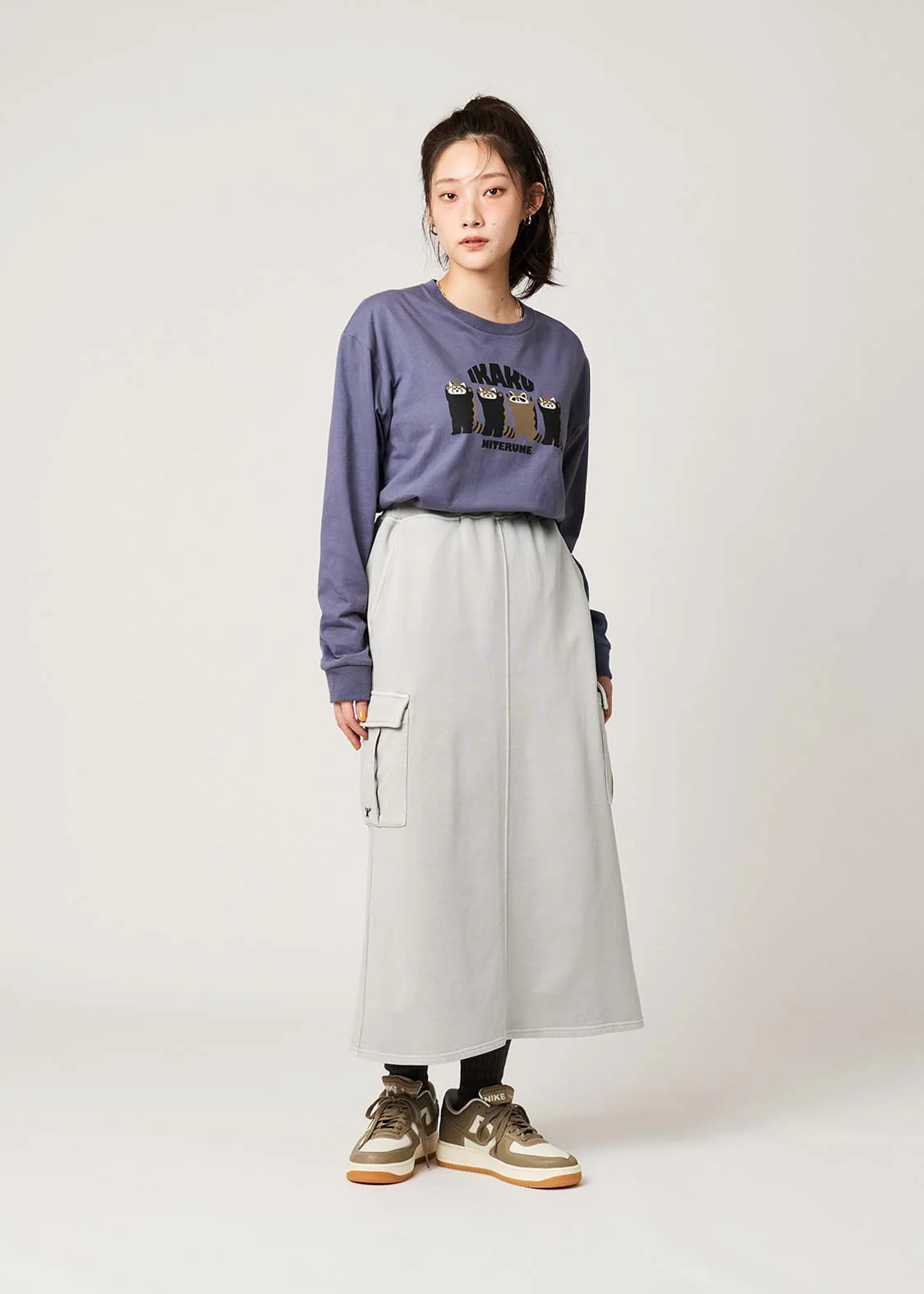 Ikaku Noringo | Fleece Cargo Skirt - Image 8