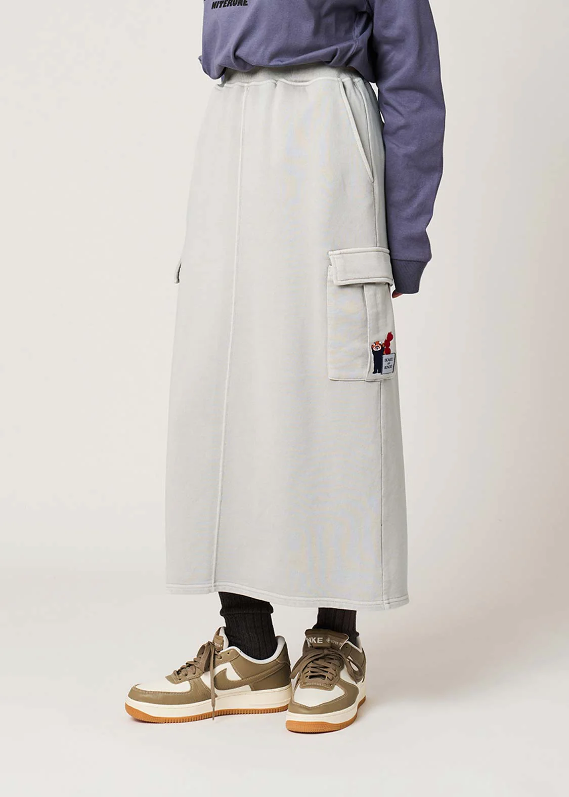 Ikaku Noringo | Fleece Cargo Skirt - Image 9