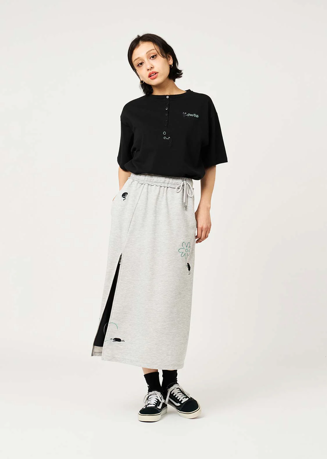 Magic Paint Beautiful Shadow | Slit Long Skirt - Image 8