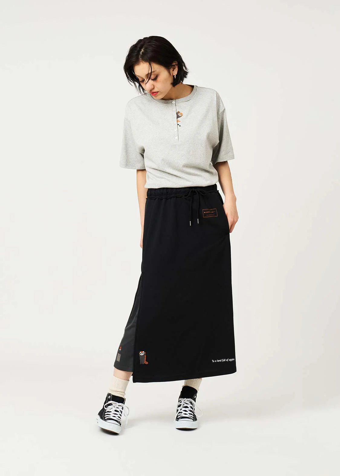Ikaku Trip | Slit Long Skirt - Image 8