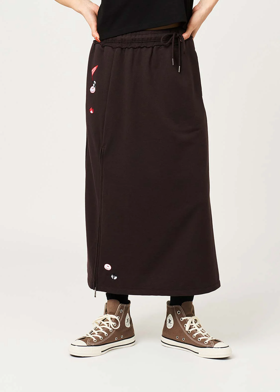 Rolling Panda'S Donuts | Slit Long Skirt - Image 6