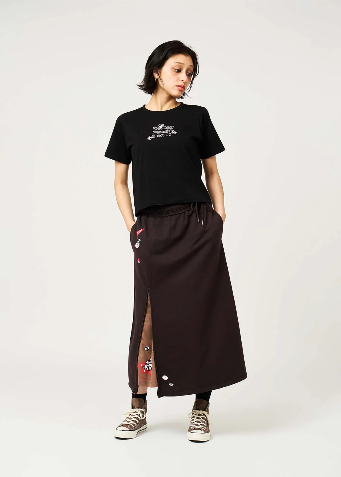 Rolling Panda'S Donuts | Slit Long Skirt - Image 8