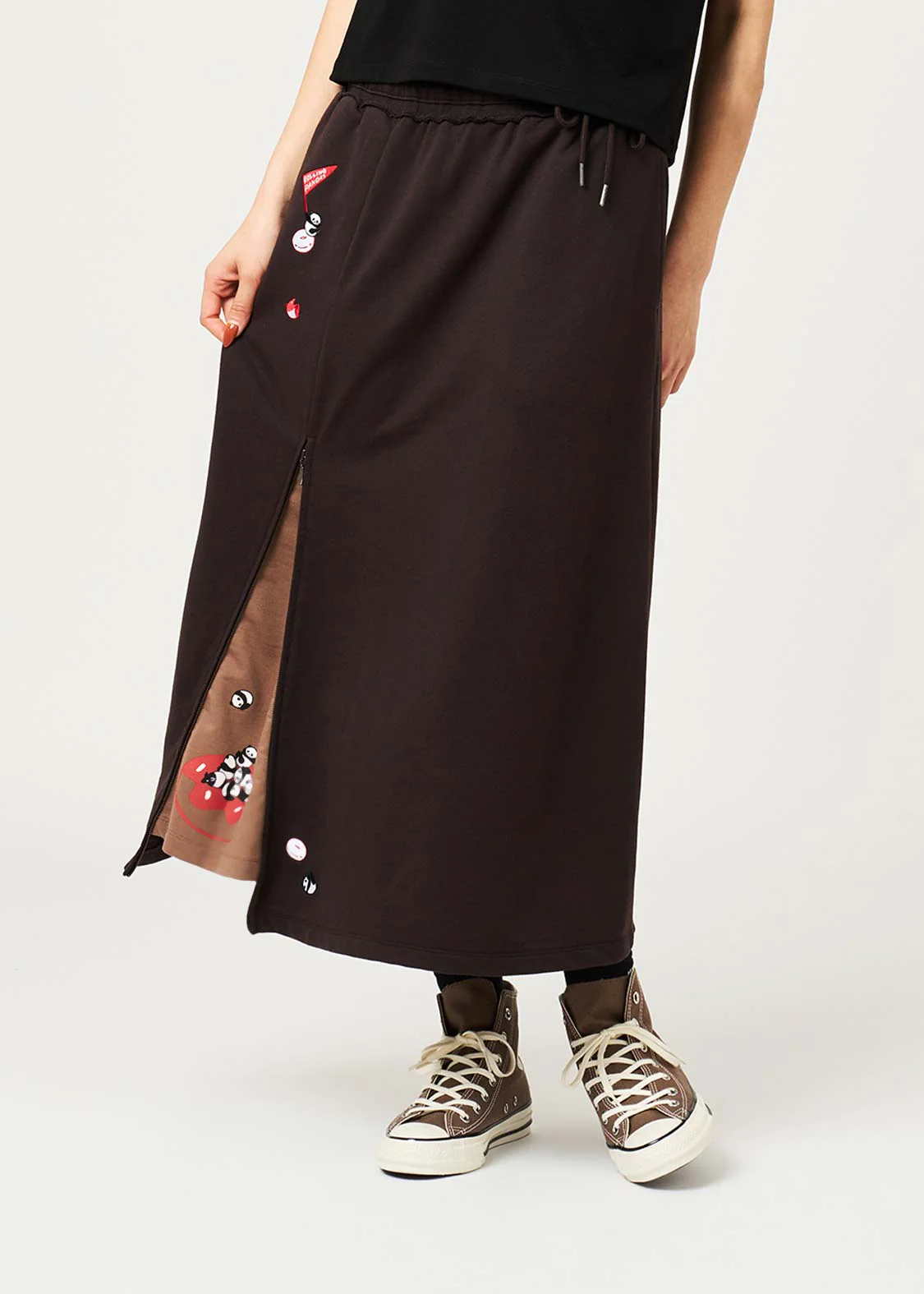 Rolling Panda'S Donuts | Slit Long Skirt - Image 9