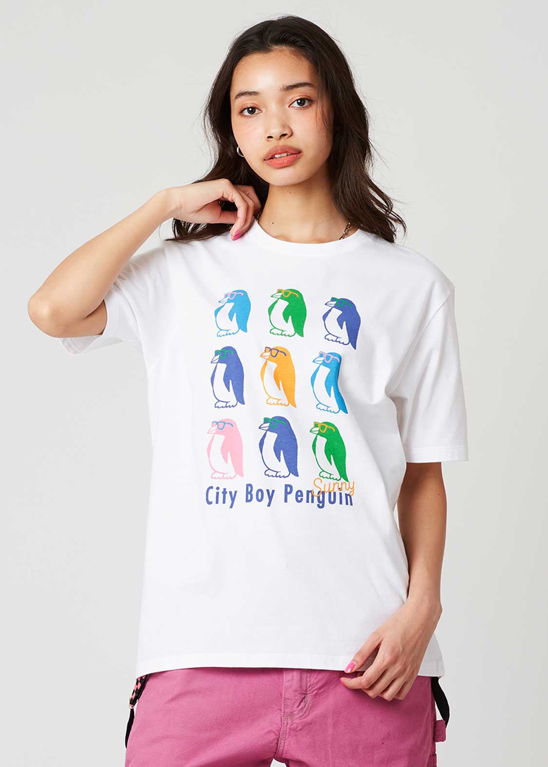 City Boy Penguin Colour | T-shirt - Image 10