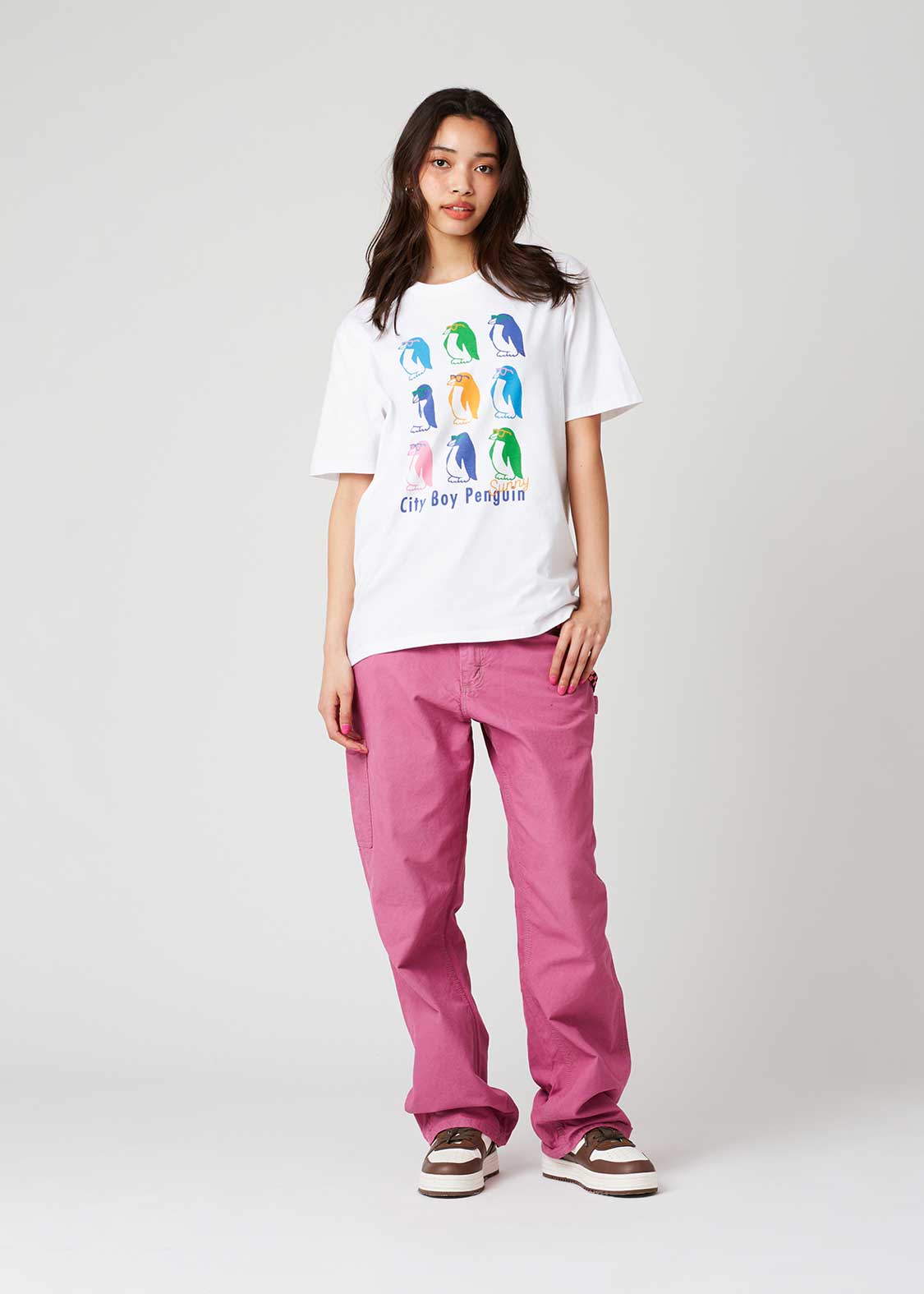 City Boy Penguin Colour | T-shirt - Image 2