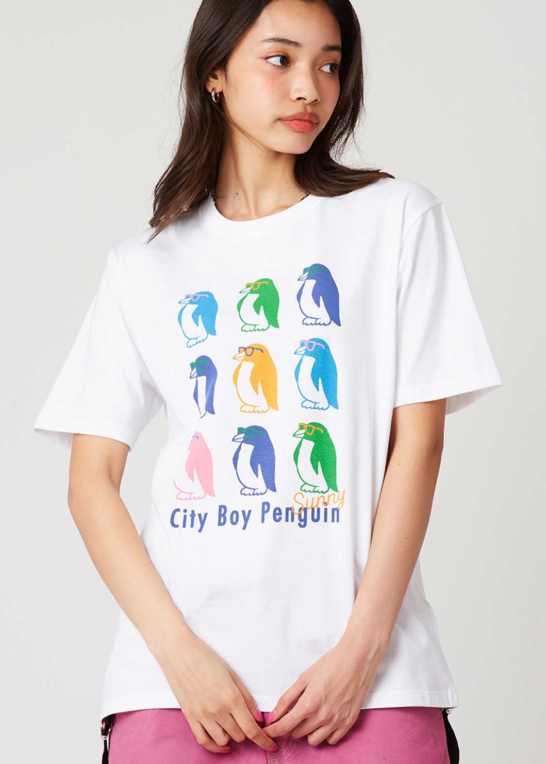 City Boy Penguin Colour | T-shirt - Image 7