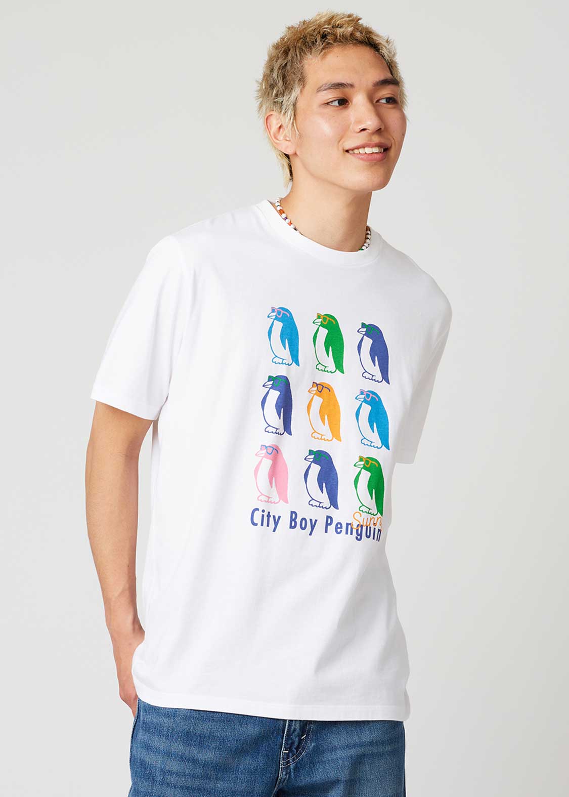 City Boy Penguin Colour | T-shirt - Image 8