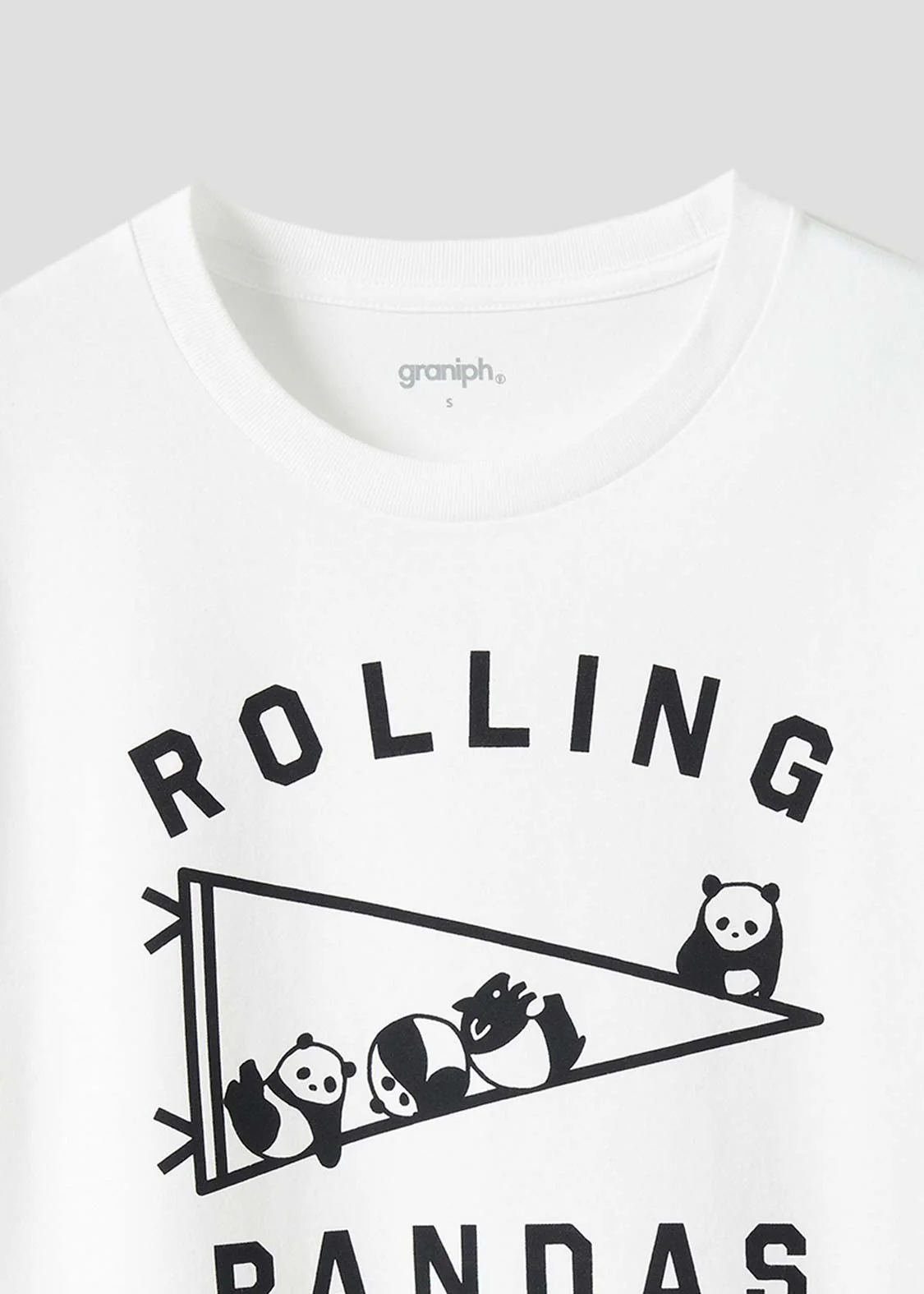 Rolling Pandas and Flag | Short Sleeve Tee - Image 4