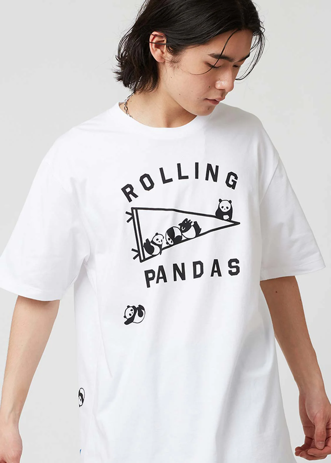 Rolling Pandas and Flag | Short Sleeve Tee - Image 7