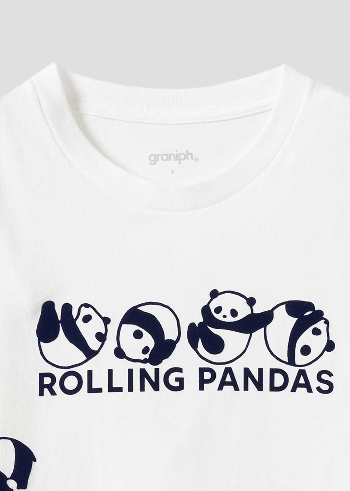 Rolling Pandas Long Logo | T-shirt - Image 4