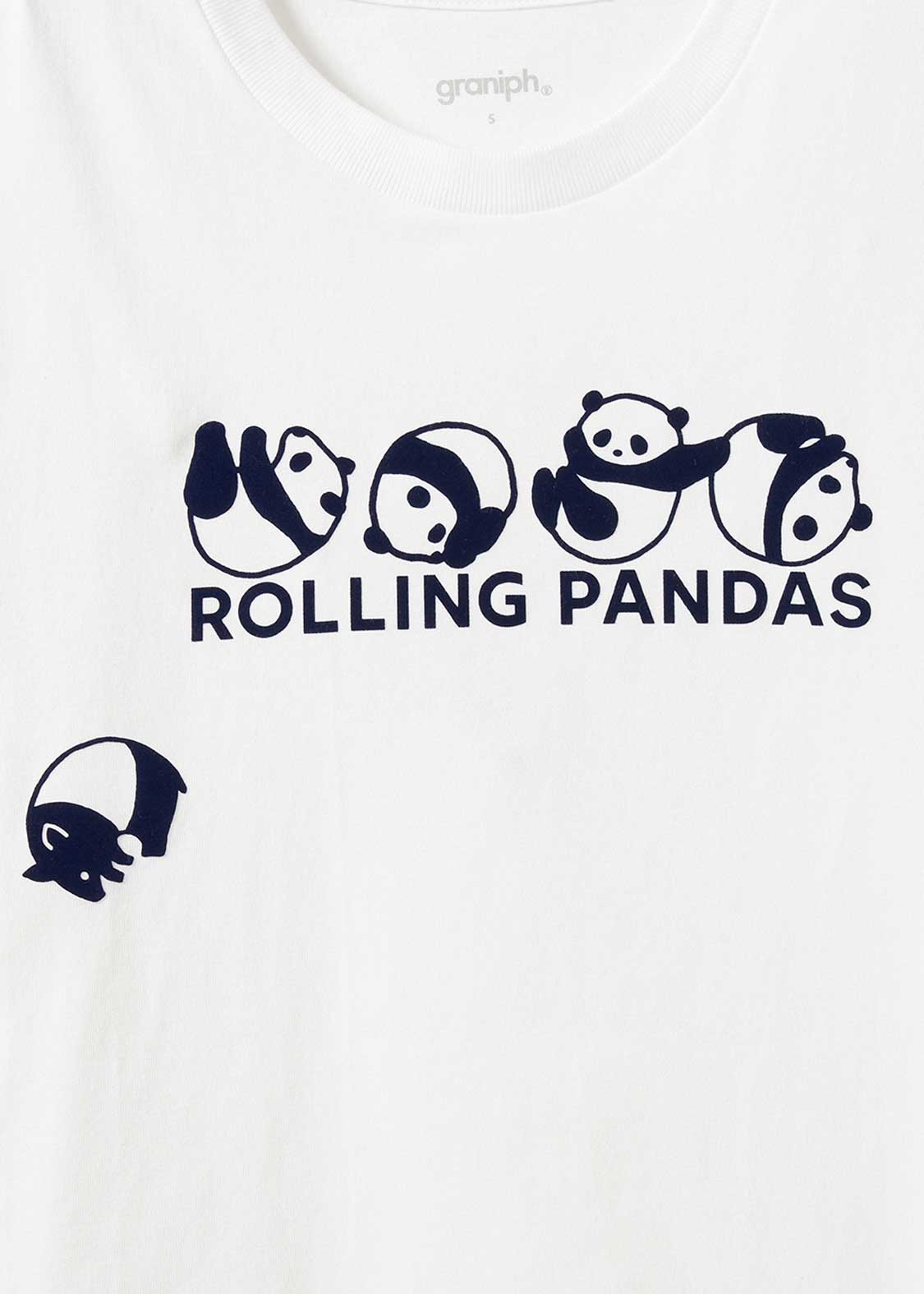 Rolling Pandas Long Logo | T-shirt - Image 5