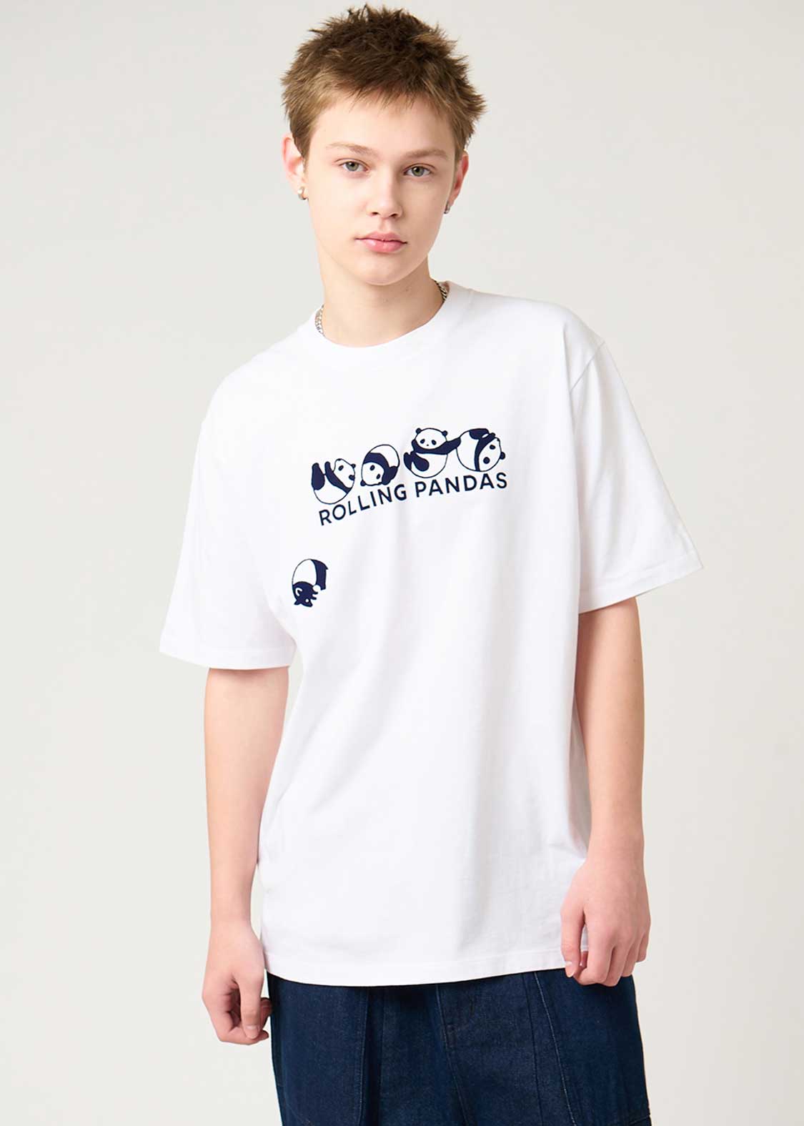 Rolling Pandas Long Logo | T-shirt - Image 8