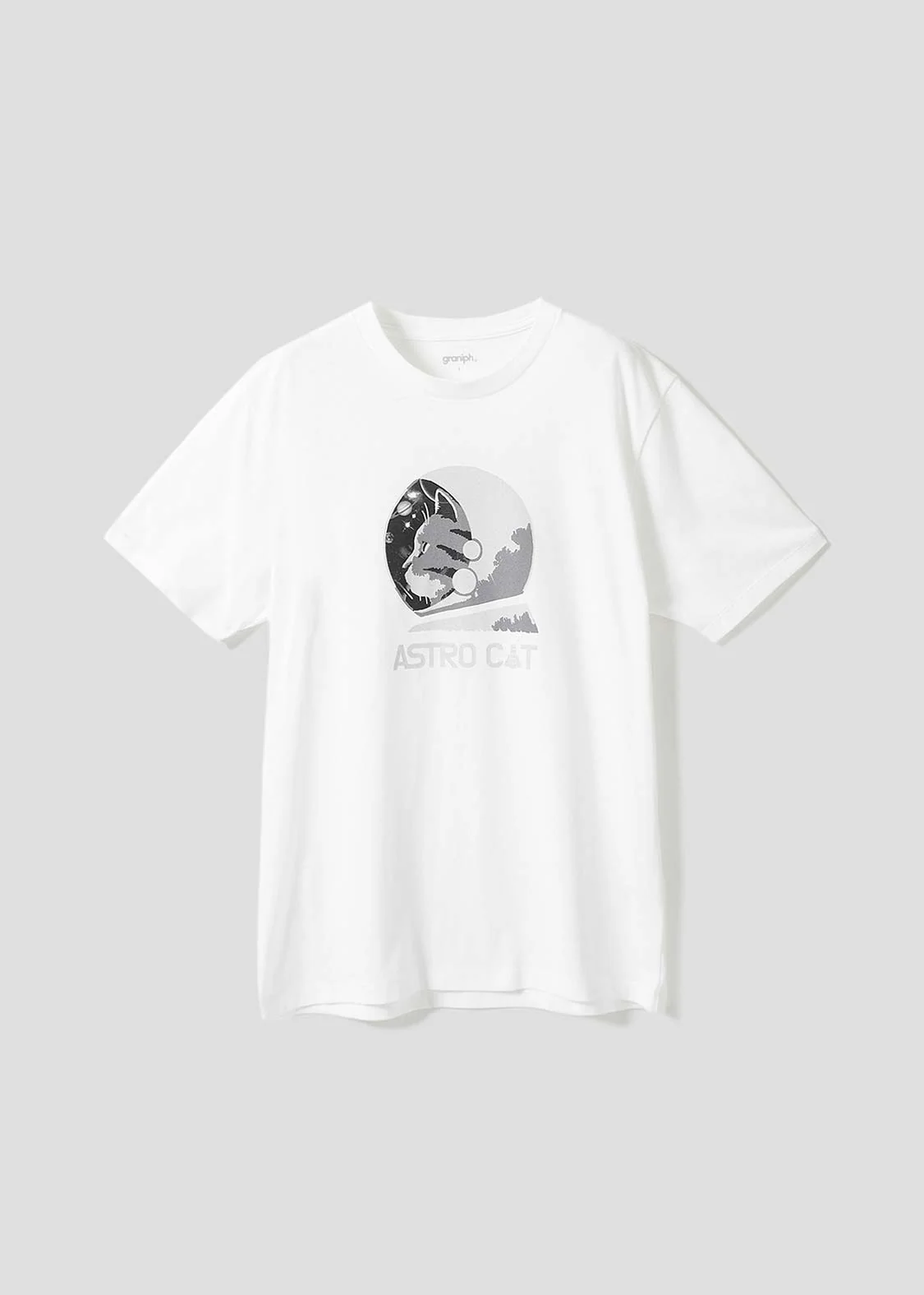 Short Sleeve Tee (Astro Cat Monotone Universe)