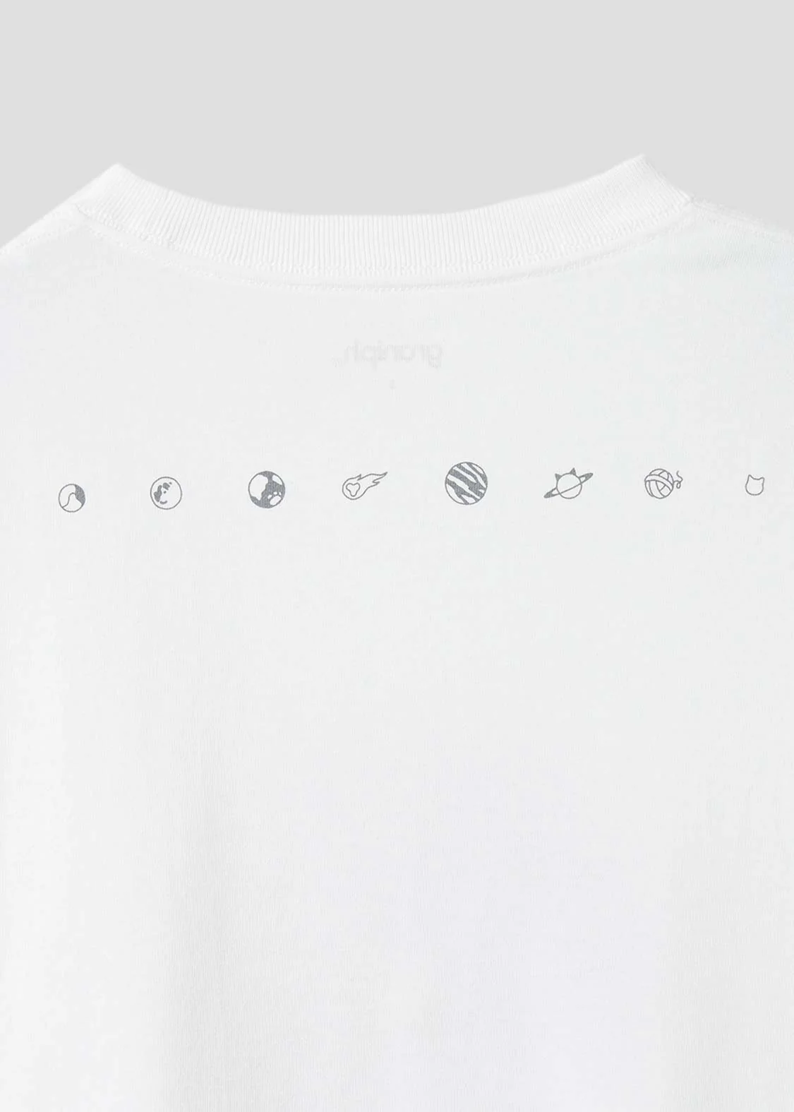 Short Sleeve Tee (Astro Cat Monotone Universe) - Image 6