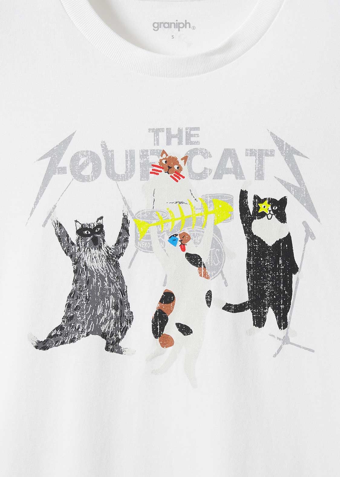 The Four Cats Guitar Solo | T-Shirt - Image 4