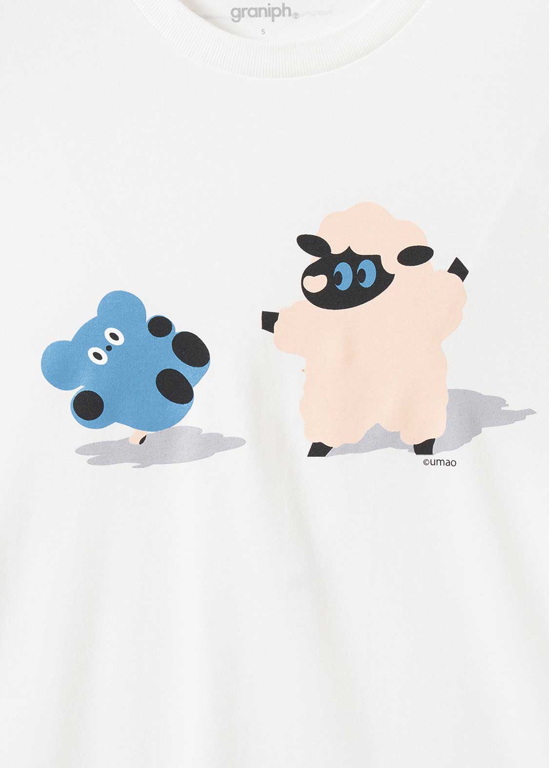 Umao x Lamb Chop - Bear And Lamb Chops | T-Shirt - Image 4