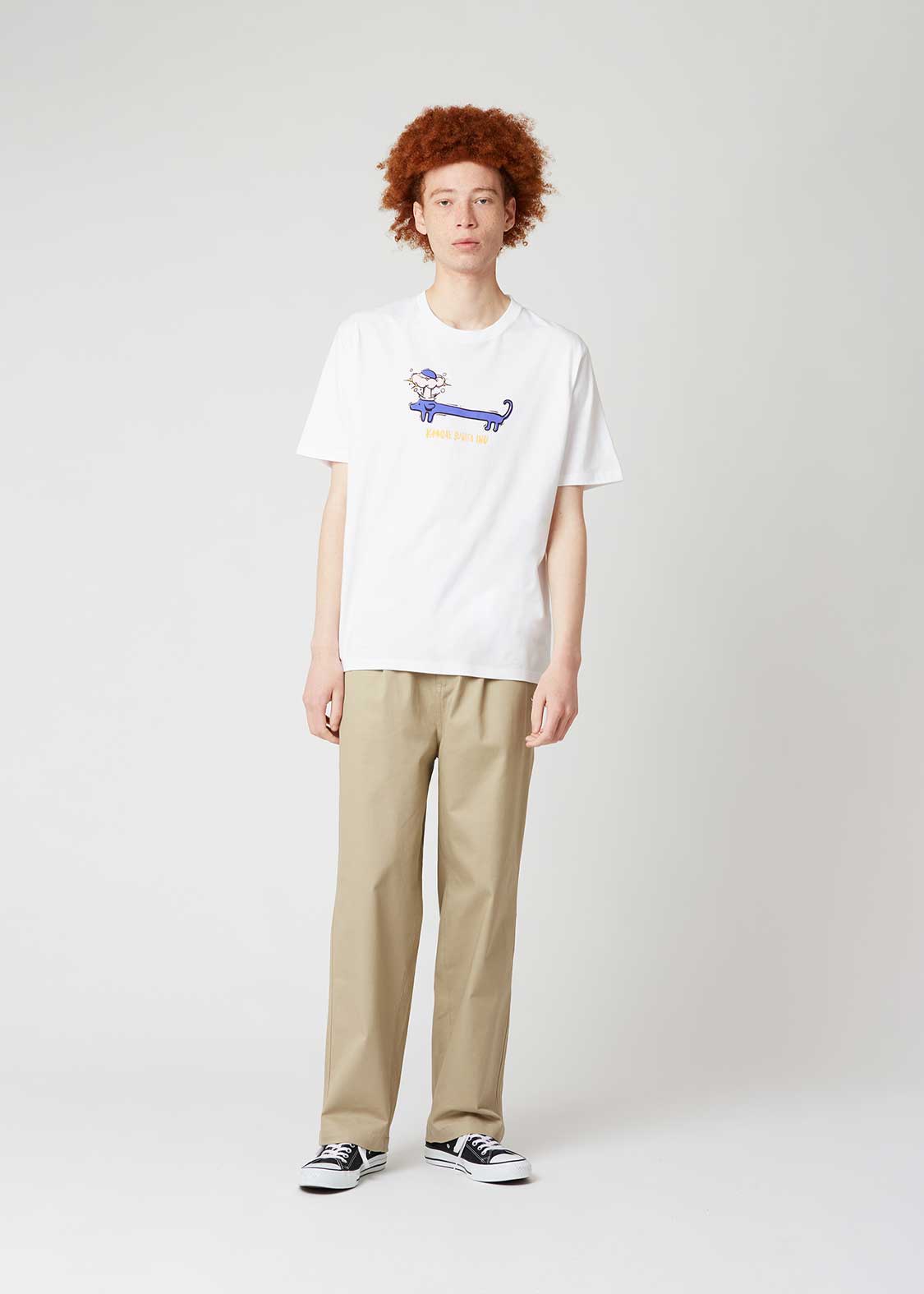Takeru Shibuya x Nagasugiru-inu - Kangaesugita Inu | T-Shirt - Image 8