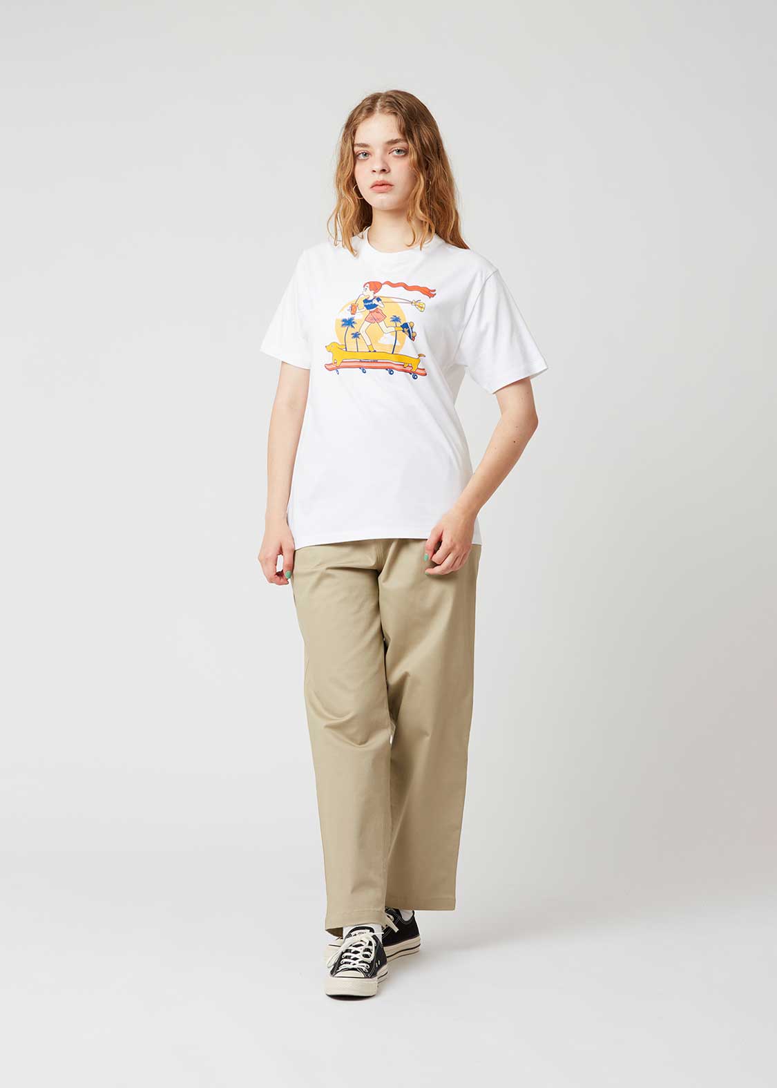 Natsumi Yoshida x Nagasugiru Inu - Skateeeeet | T-Shirt - Image 10