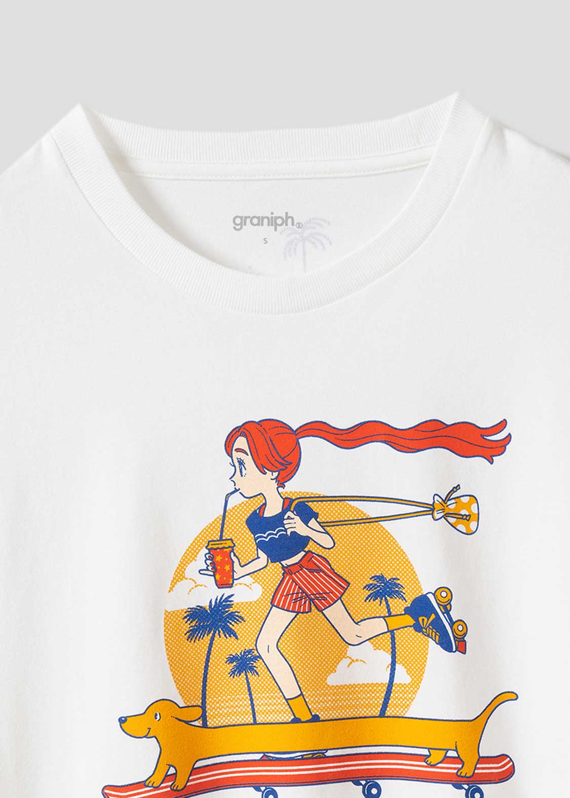 Natsumi Yoshida x Nagasugiru Inu - Skateeeeet | T-Shirt - Image 3