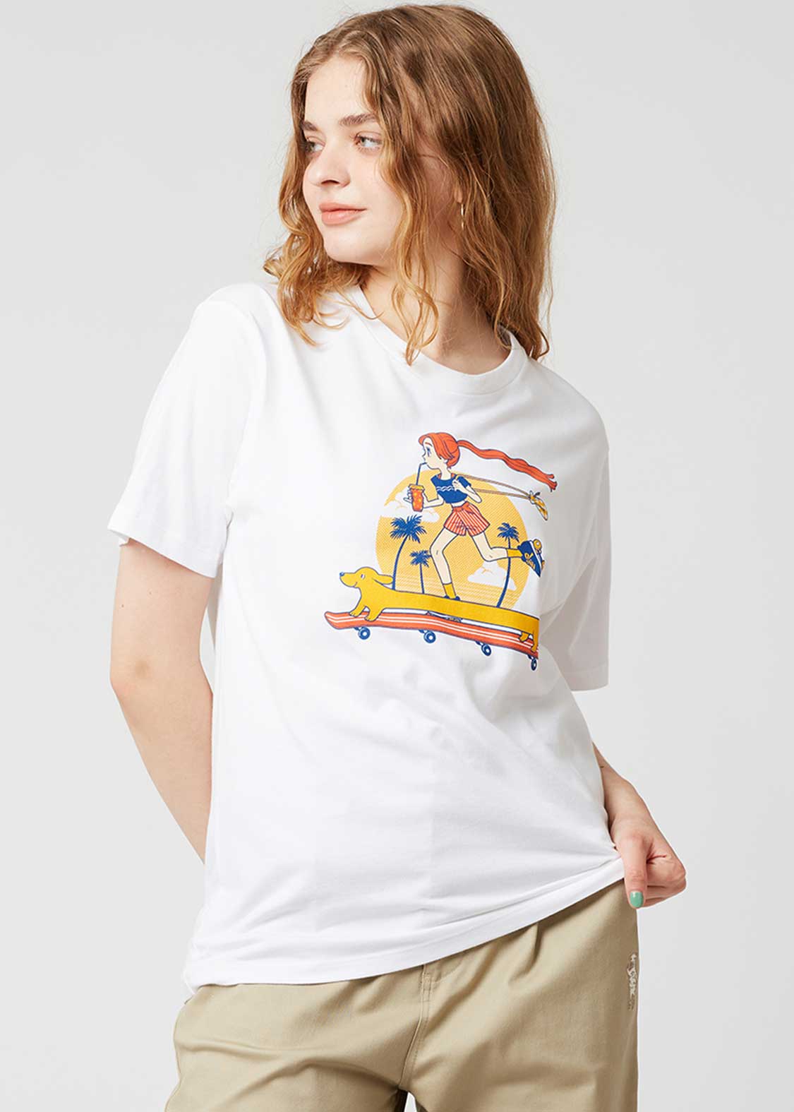 Natsumi Yoshida x Nagasugiru Inu - Skateeeeet | T-Shirt - Image 9