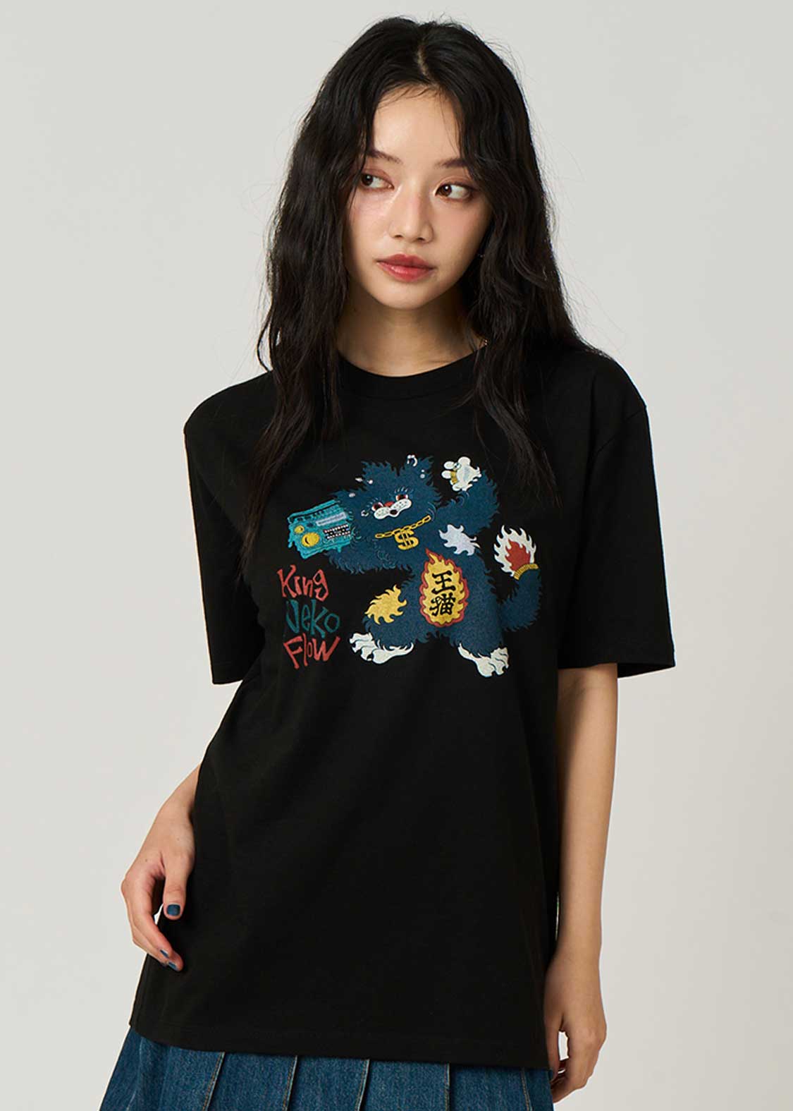 Ayako Ishiguro - King Neko Flow | T-Shirt - Image 6