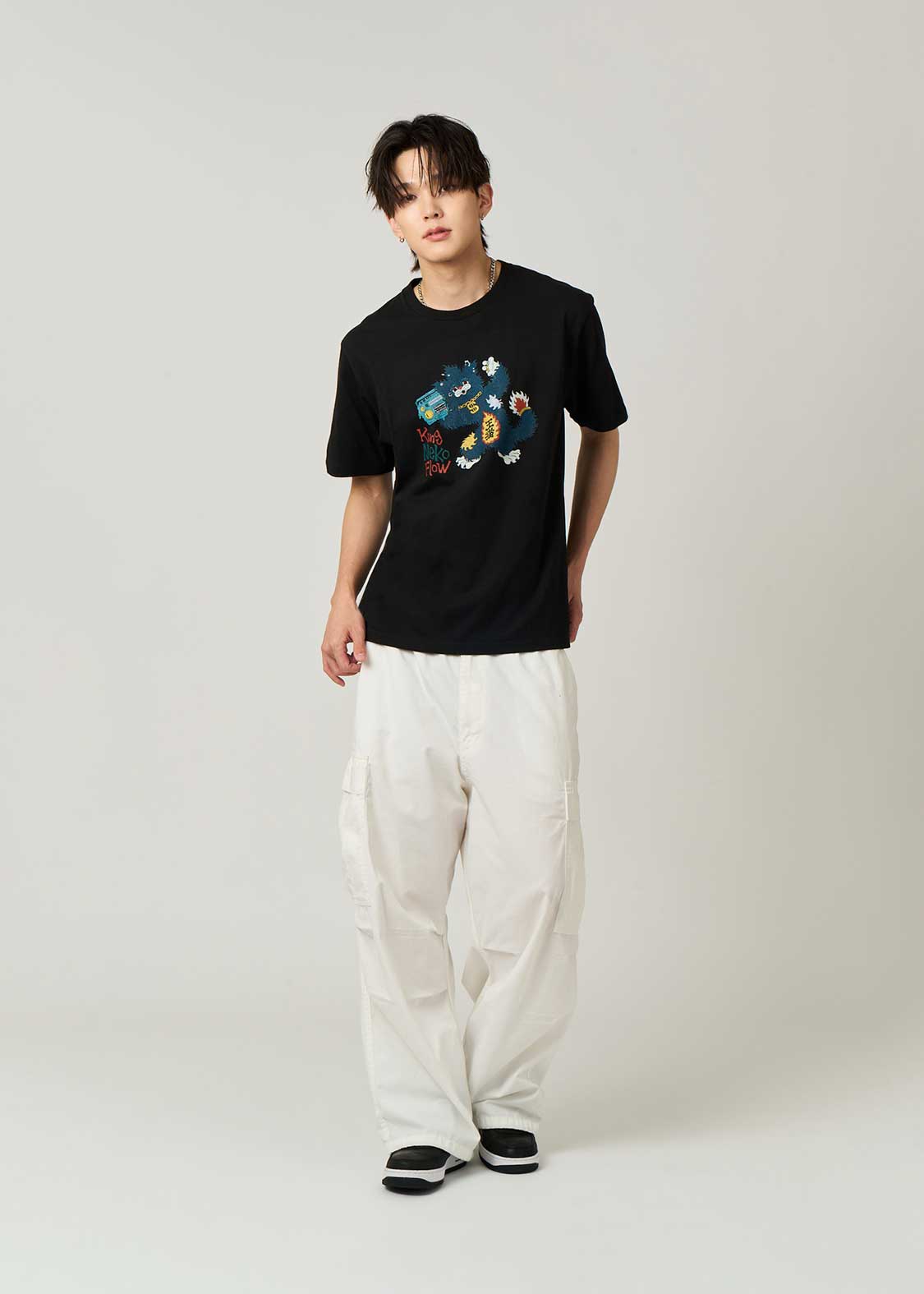 Ayako Ishiguro - King Neko Flow | T-Shirt - Image 8