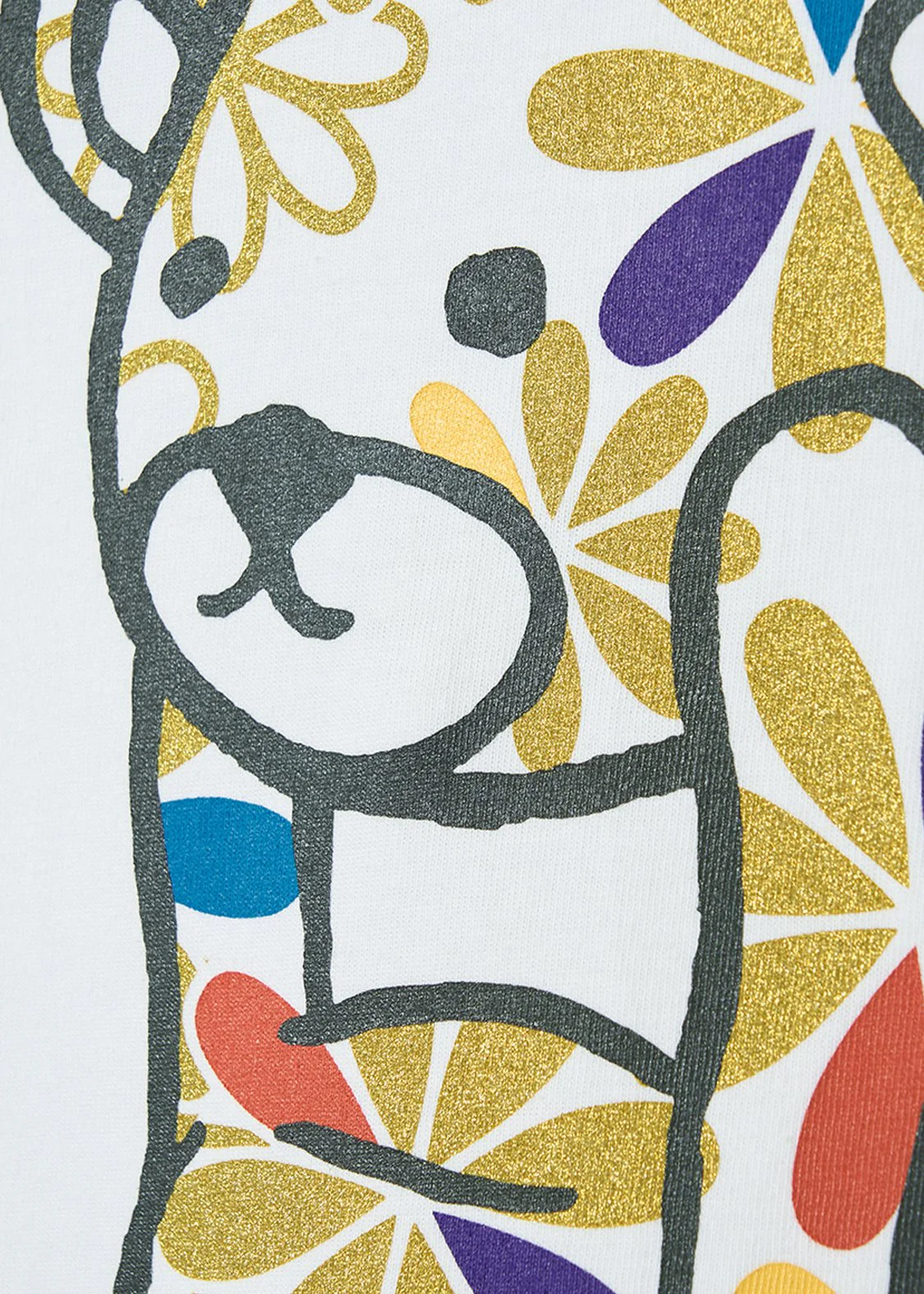Chrysanthemum Flower Control Bear | T-Shirt - Image 5