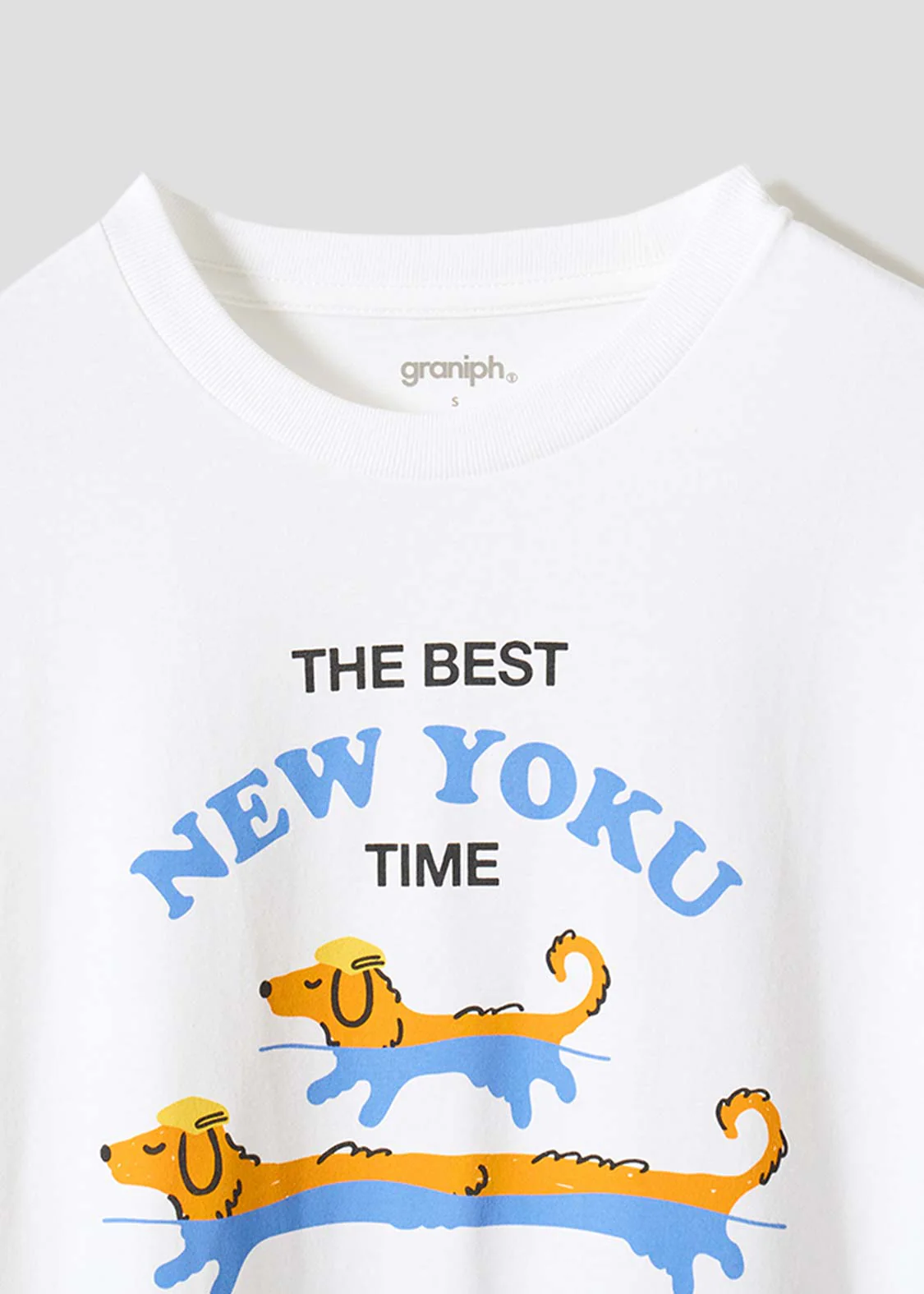 Nagasugiru Inu New York Time WHT | T-Shirt - Image 3