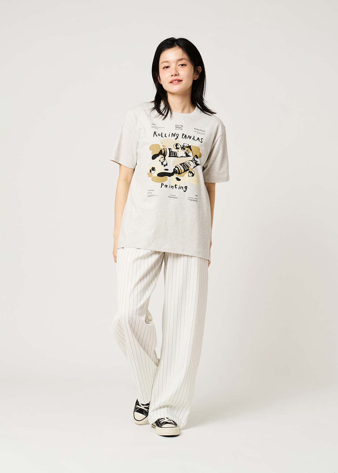 Rolling Pandas Painting | T-Shirt - Image 10