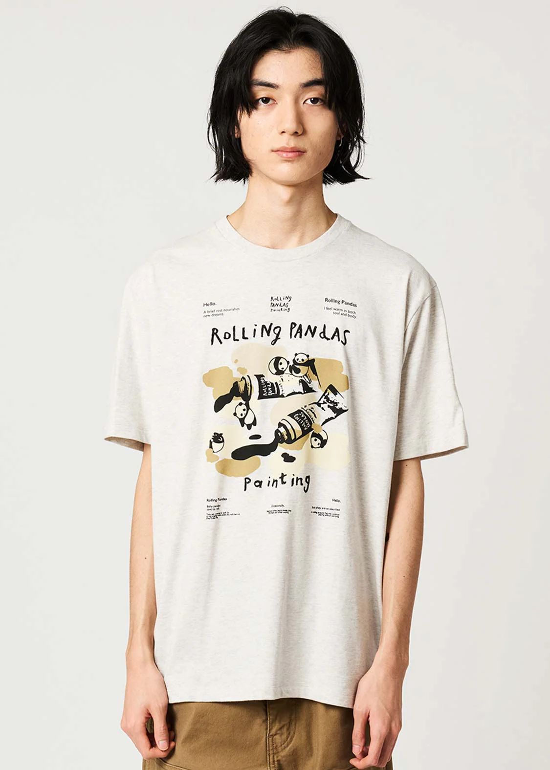 Rolling Pandas Painting | T-Shirt - Image 7