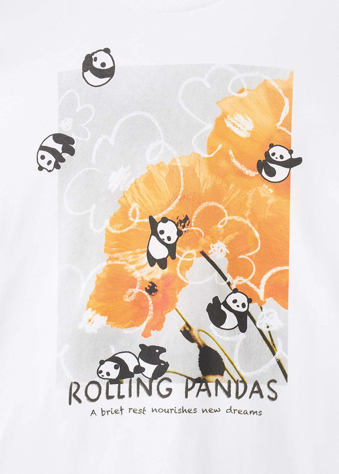 Rolling Pandas Flower | T-Shirt - Image 4